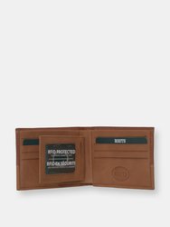 Roots Men's Leather Rfid Slim Wallet