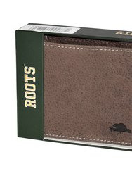 Roots Men's Leather Slim Id Wallet