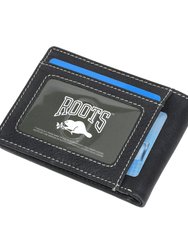Roots Men's Leather Slim Id Wallet