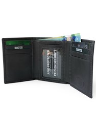 Roots Mens Leather Trifold & Id Holdr Set
