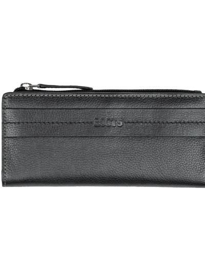 Roots Slim Ladies Clutch With Top Zipper - Black product