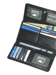 Slim Leather Clutch Wallet