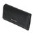 Slim Trifold Ladies Clutch Wallet - Black