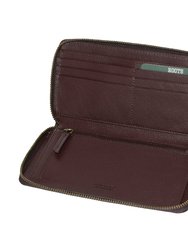 Slim Zipper Round Wallet