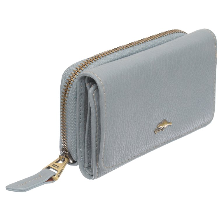 Trifold Zip-Around Wallet with Change Pocket