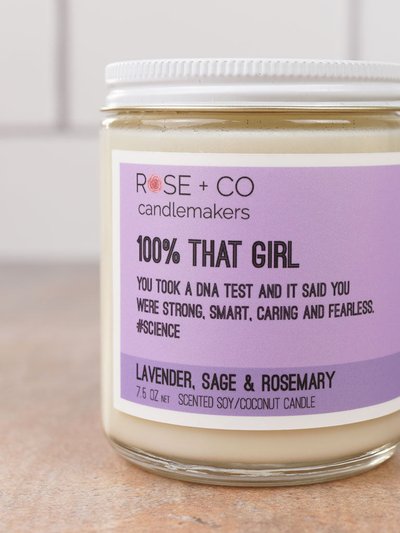 Rose + Co. Candlemakers 100% That Girl Candles product