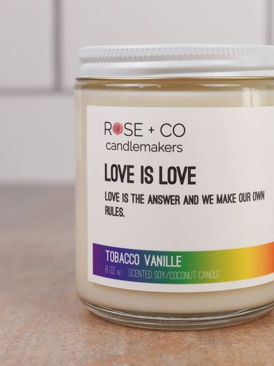 Rose + Co. Candlemakers Love Is Love Candles product