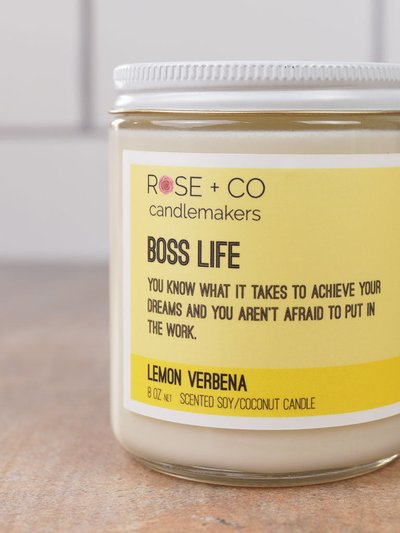 Rose + Co. Candlemakers Boss Life Candles product