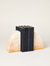 Marbled Soapstone Curved Bookend Set