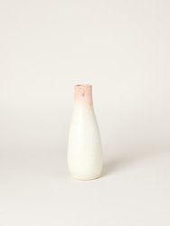 Marbled Soapstone Rounded Tall Vase - Blush