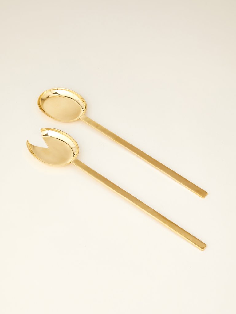 Pure Brass Serving Spoon Set