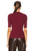 Cropped Sleeve Tee In Garnet