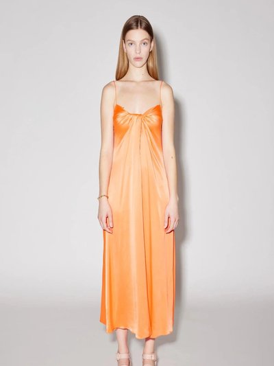 Rosetta Getty Hot Orange Twist Front Slip Dress product