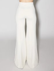 Pintuck Wide Leg Flare Pant