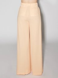 Pleat Front Wide Leg Pant