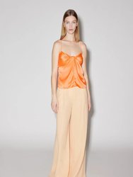 Twist Front Camisole - Hot Orange