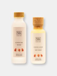 Sweet Orange Cleanser + Red Rose Toner