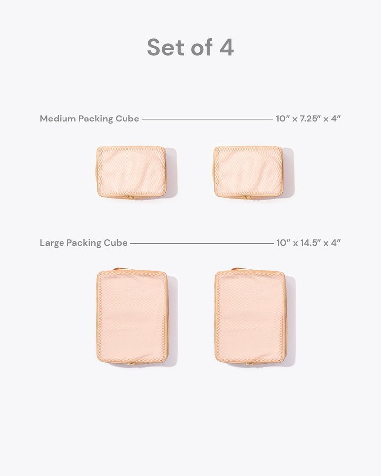 Packing Cubes for Suitcase/Luggage - Cloud Pink