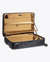 The Castle Classic Suitcase/Luggage - Black - Tobacco Interior