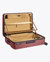 The Castle Classic Suitcase/Luggage - Burgundy - Tobacco Interior