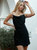 Alessandra Mini Dress - Black