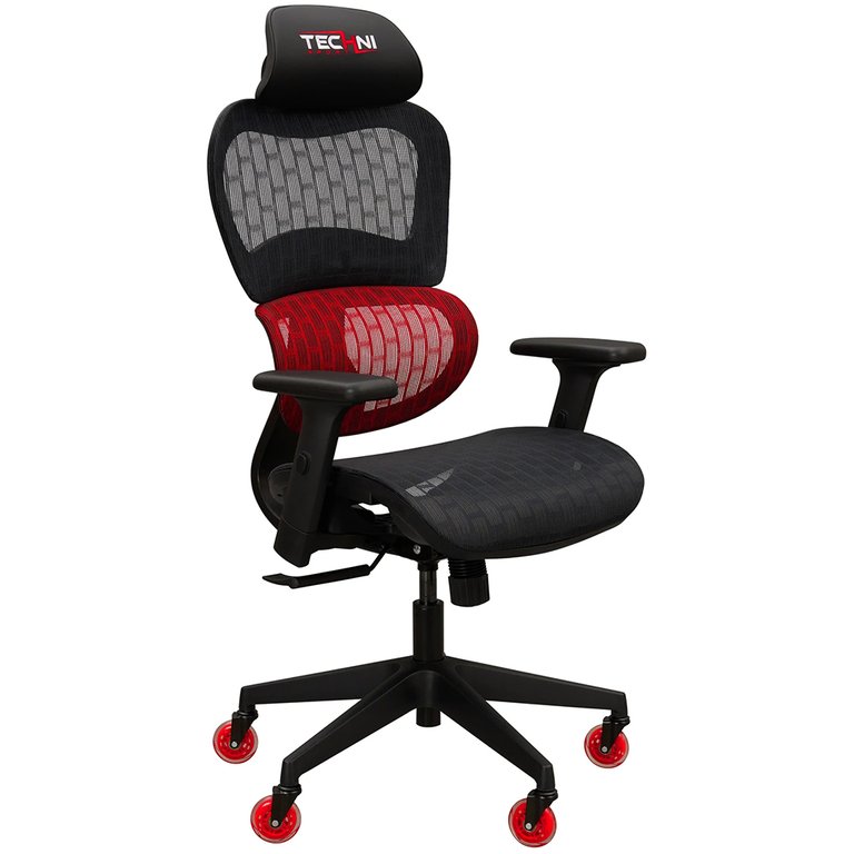 Airflex Cool Mesh Gaming Chair - Red