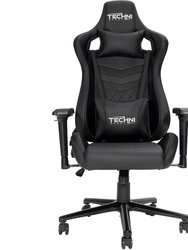Techni Sport Ergonomic High Back Gaming Chair - Black