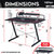 Techni Sport Gaming Desk - Carbon