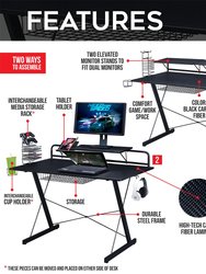 Techni Sport Gaming Desk - Carbon