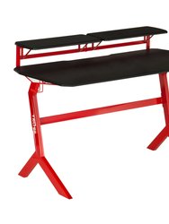 Techni Sport Stryker Gaming Desk - Red