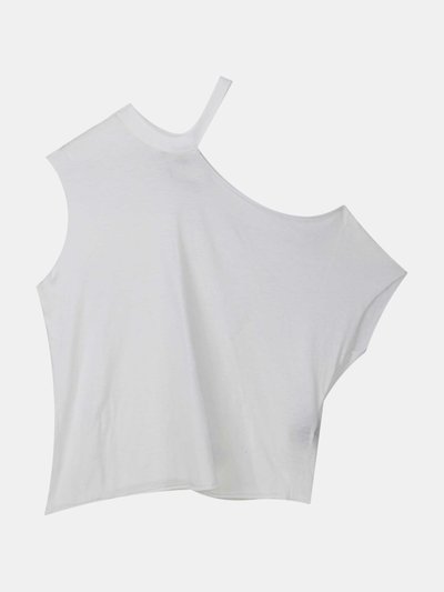 RTA RTA Women's Faze White Axel Ribbed Cutout T-Shirt Graphic product