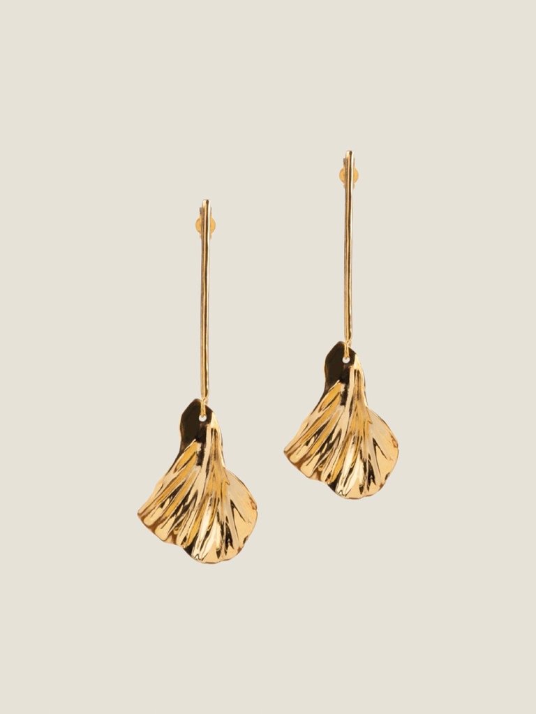 Amma Drop Earrings - Gold