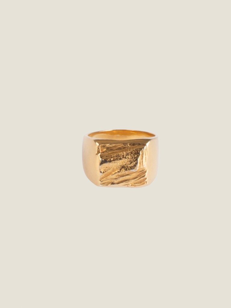 Lozen Signet Ring - Gold