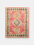 Rug & Kilim’s Distressed Style Rug in Red and Beige-Brown Geometric pattern " 9'x11"11" " - Brown