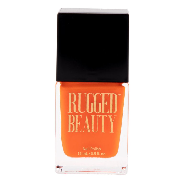 Construction Barrel Neon Orange Nail Polish