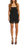 Ines Mini Dress In Black - Black