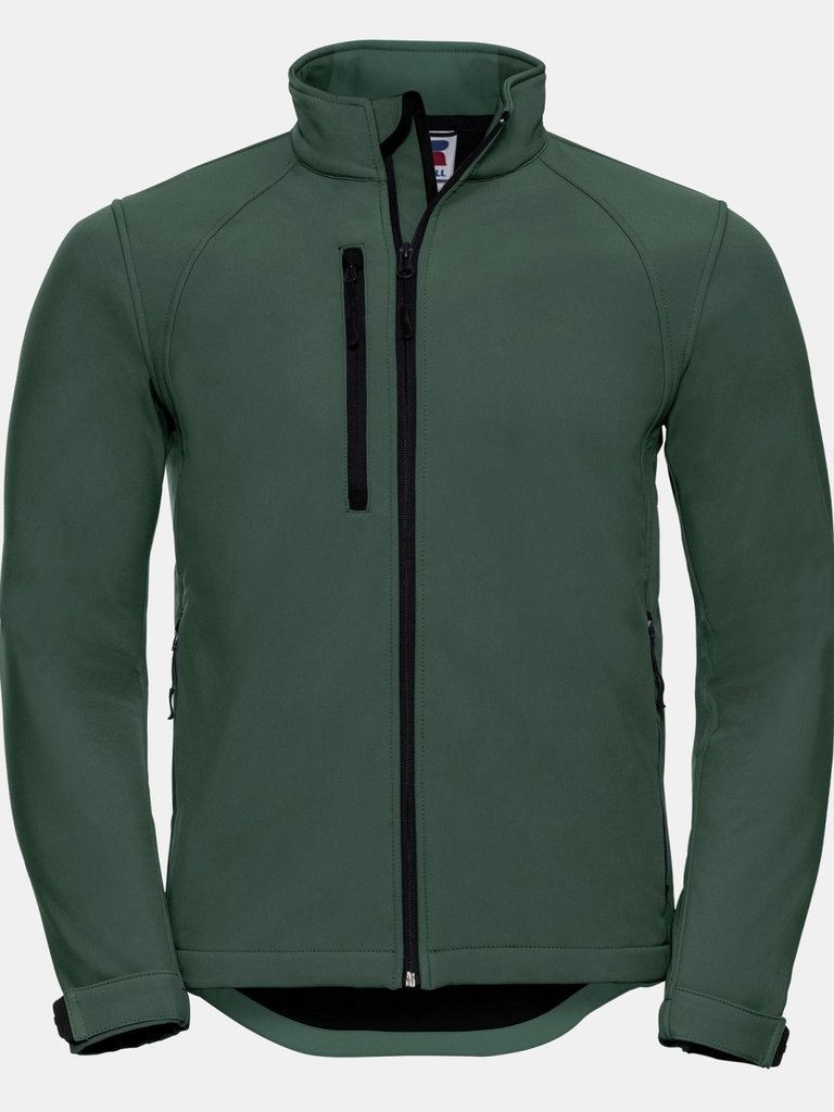 Jerzees Colors Mens Water Resistant & Windproof Softshell Jacket - Bottle green