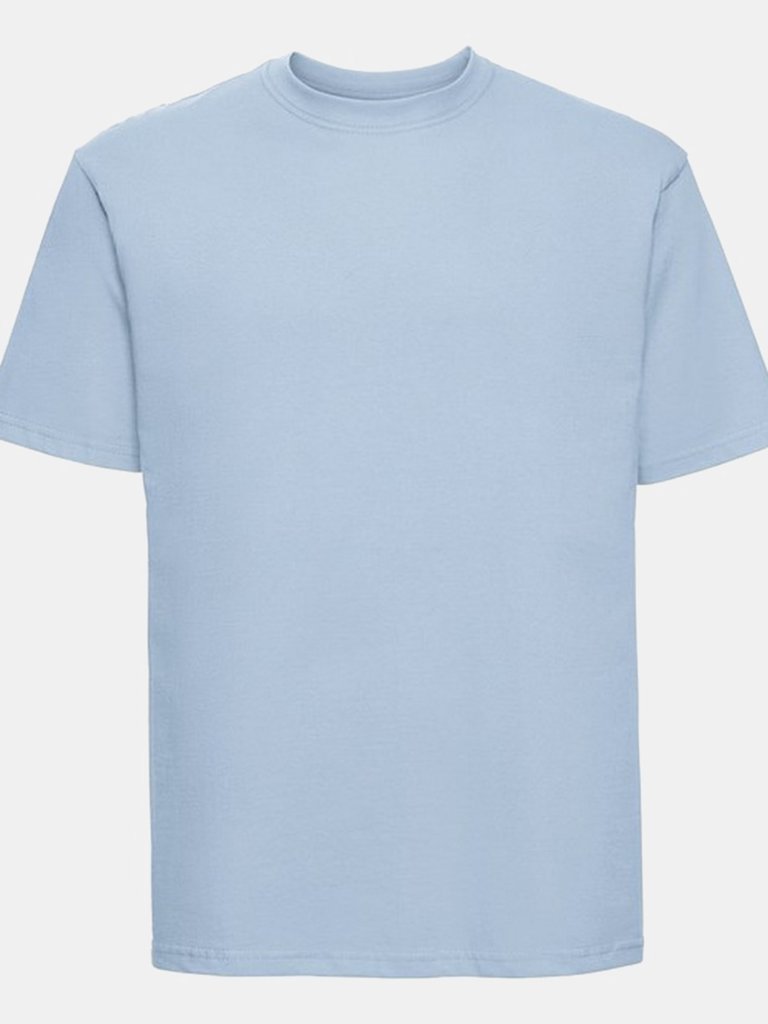 Mens Classic Ringspun Cotton T-Shirt - Mineral Blue - Mineral Blue