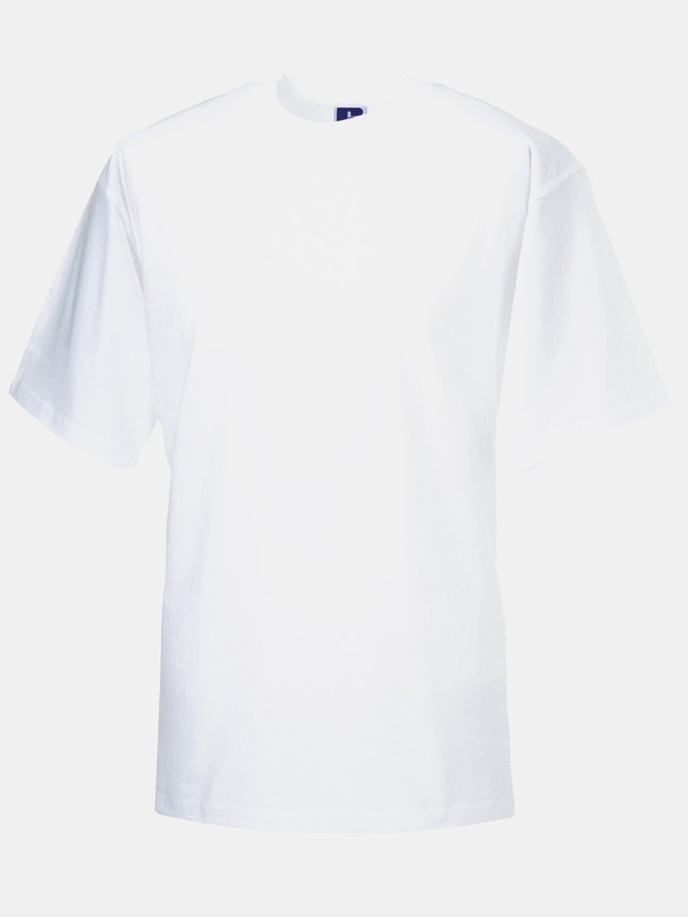 Mens Classic Ringspun Cotton T-Shirt - White - White