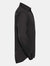 Mens Easy-Care Fitted Long-Sleeved Shirt - Black