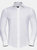 Mens Easy-Care Fitted Long-Sleeved Shirt - White - White