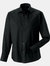 Mens Fitted Long-Sleeved Shirt - Black - Black