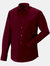 Mens Fitted Long-Sleeved Shirt - Port - Port