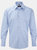 Mens Herringbone Long-Sleeved Shirt - Light Blue - Light Blue