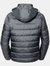 Mens Nano Hooded Padded Jacket - Iron Grey