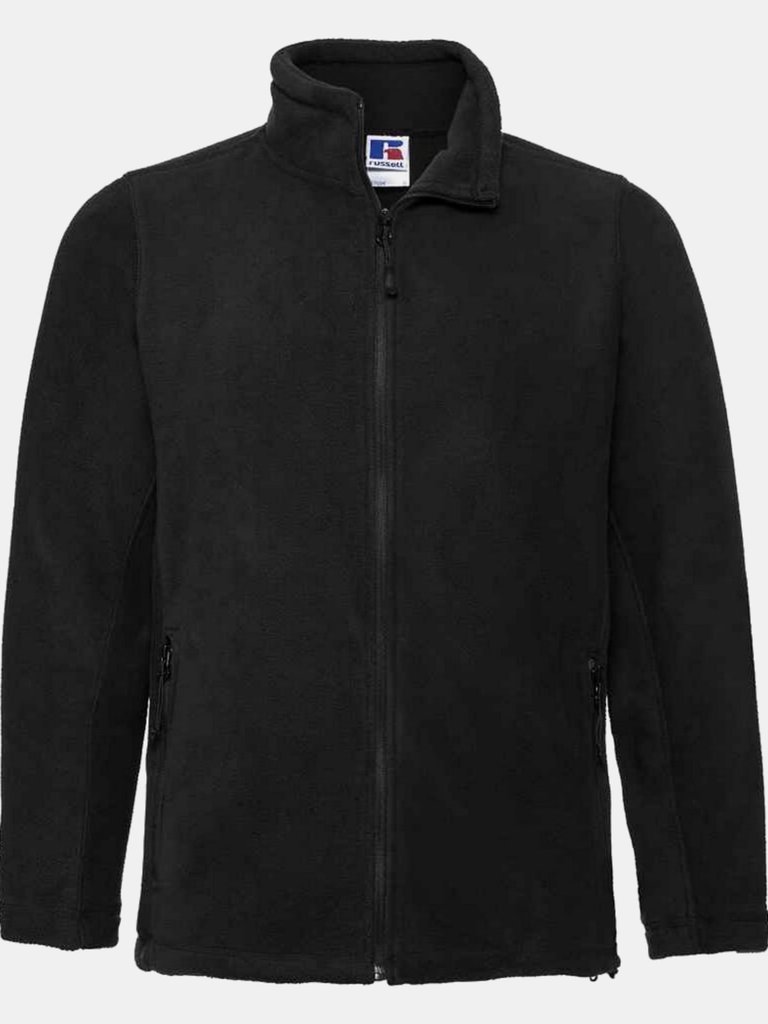 Mens Outdoor Fleece Jacket - Black - Black