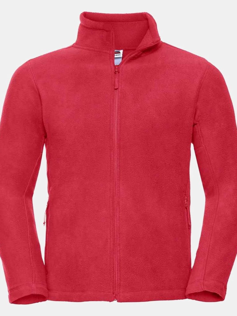 Mens Outdoor Fleece Jacket - Classic Red - Classic Red