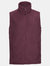 Mens Outdoor Fleece Vest - Burgundy - Burgundy