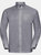 Mens Oxford Easy-Care Long-Sleeved Formal Shirt - Silver - Silver