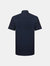 Mens Oxford Easy-Care Short-Sleeved Shirt - Bright Navy